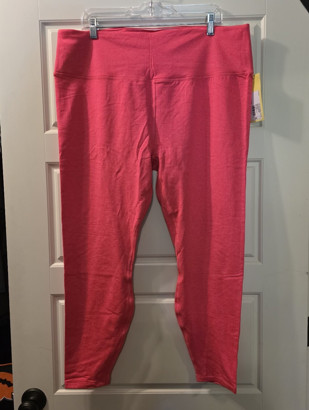 (2X-4X) All In Motion Athletic Leggings In Heather Pink